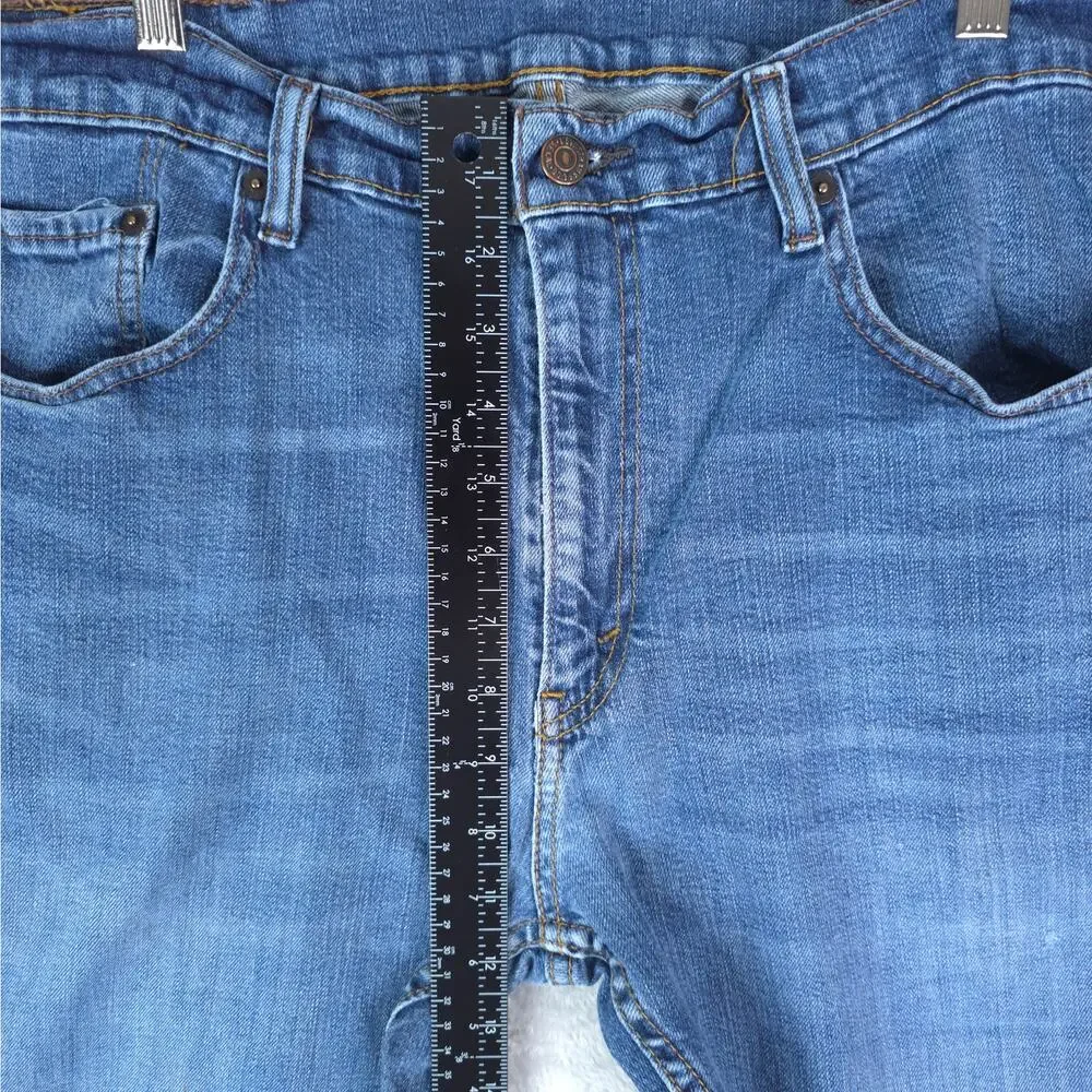 Levis Jeans Mens 38x30 Blue‎ 559 Relaxed Straight Distressed Denim Stretch 2013